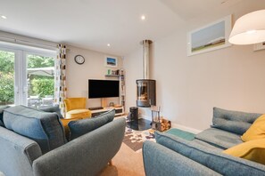 Fernseher, Kamin