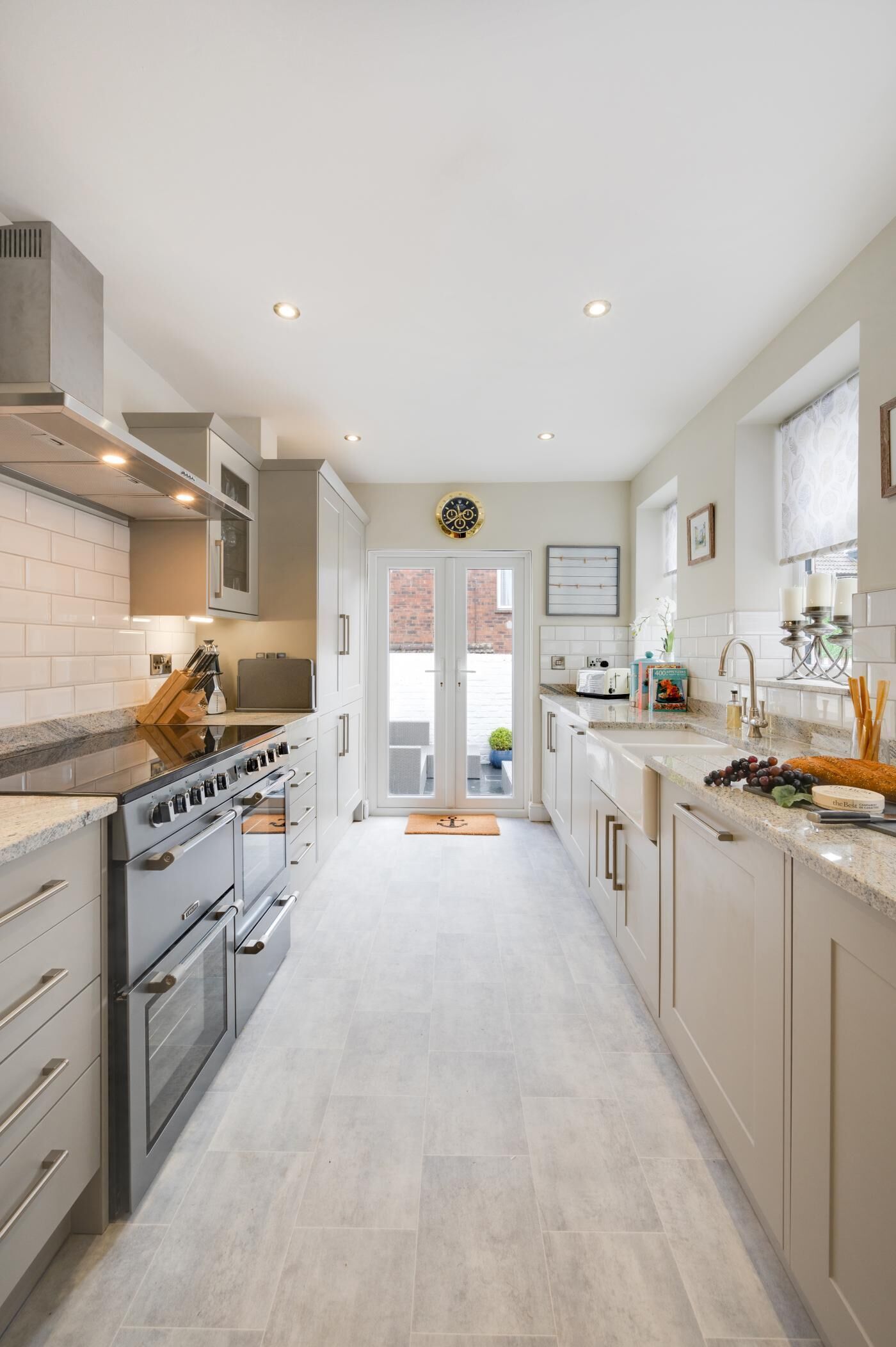 Microwave, oven, dishwasher, high chair