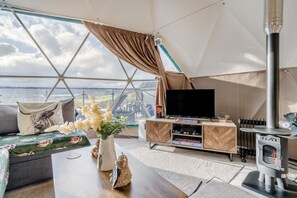 تلفزيون، مدفأة