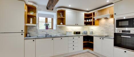 Microwave, oven, dishwasher, high chair