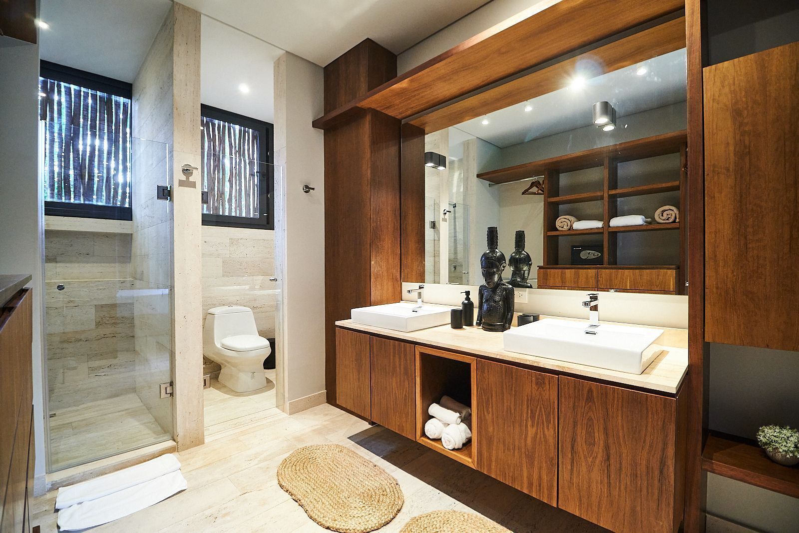 Towels, soap, toilet paper