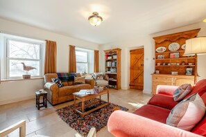 Télévision, cheminée