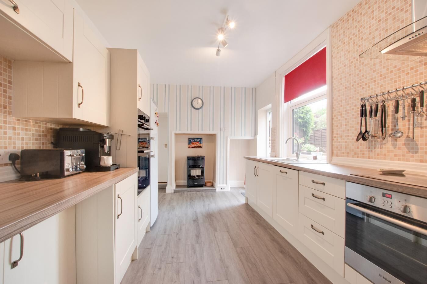 Microondas, horno, lavavajillas y periquera 