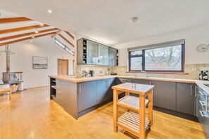 Microwave, oven, dishwasher, highchair