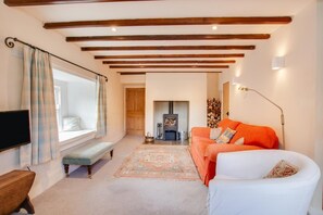 Télévision, cheminée