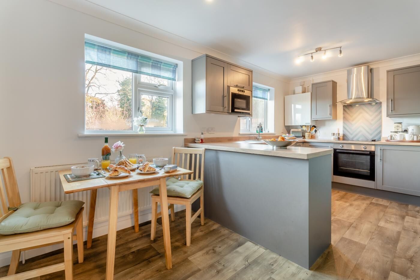 Microwave, oven, dishwasher, highchair