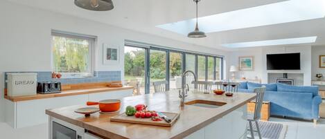 Microwave, oven, dishwasher, highchair