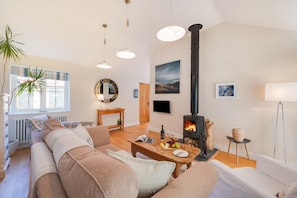 Fernseher, Kamin