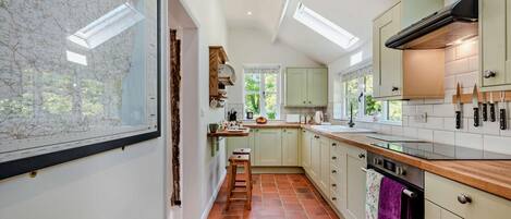 Microwave, oven, dishwasher, high chair