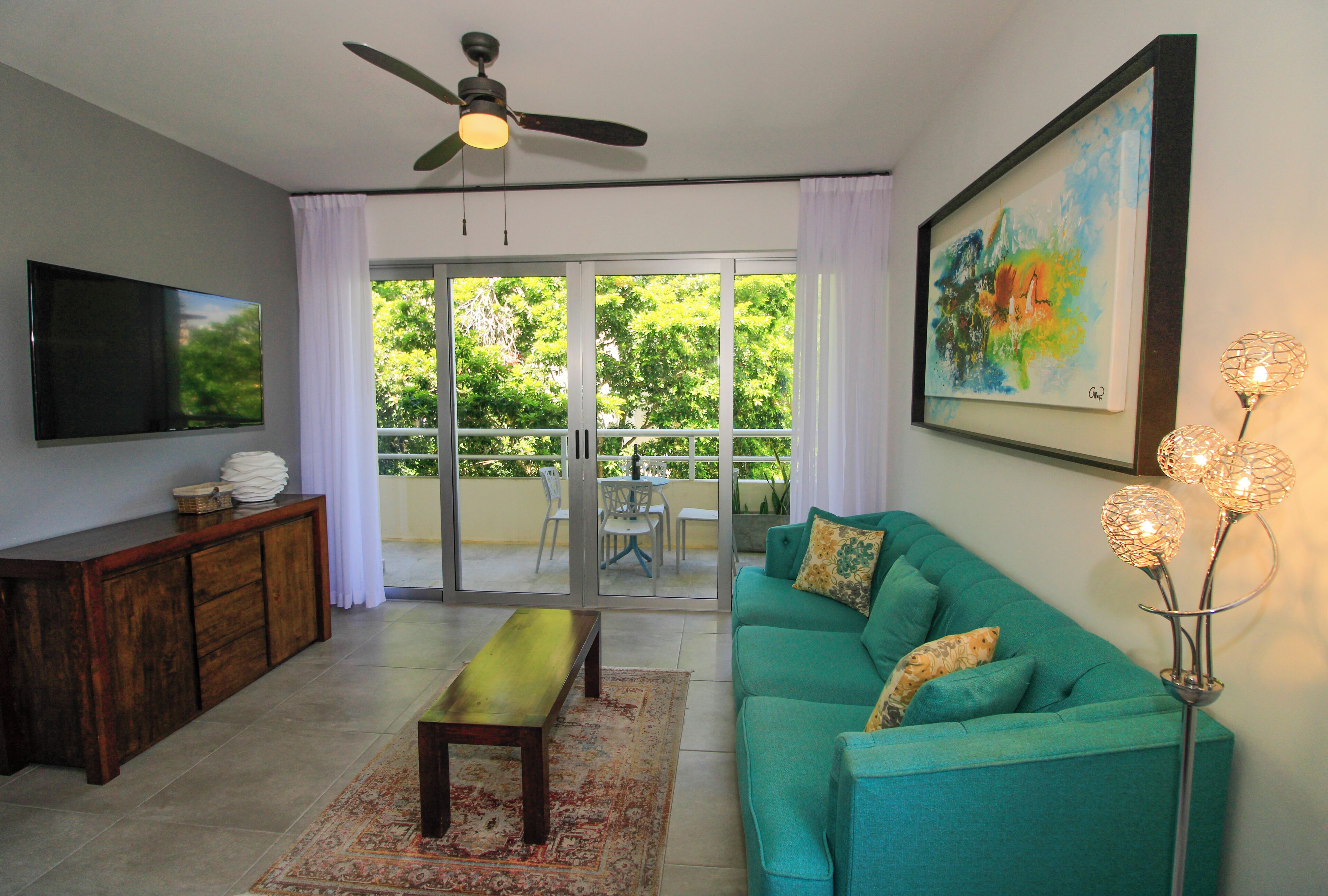 Luxury Apartment, 2 Bedrooms, Pool Access, Garden View | View from room