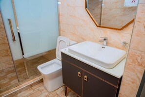 Towels, soap, toilet paper - One-Bedroom Apartment #3 (Kigali)