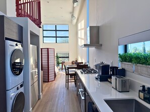 Microwave, oven, stovetop, dishwasher