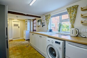 Microwave, oven, dishwasher, highchair