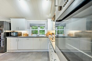 Microwave, oven, dishwasher, high chair