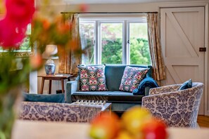 Una televisión, una chimenea