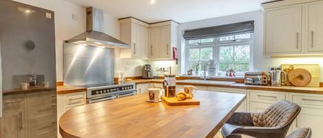 Microwave, oven, dishwasher, high chair