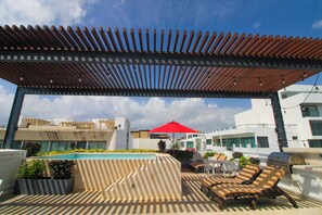 Outdoor pool - Stylish Studios with Rooftop Pool (Playa del Carmen)