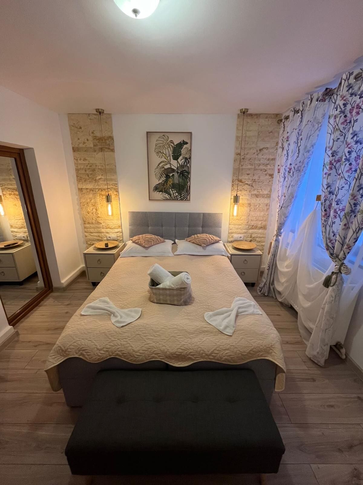 Tabla de planchar con plancha 