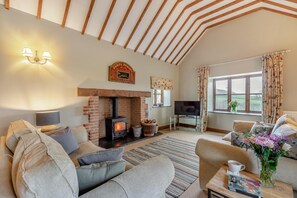 TV, fireplace - 3 Bed in Upottery (oc-t28827) (Upottery)