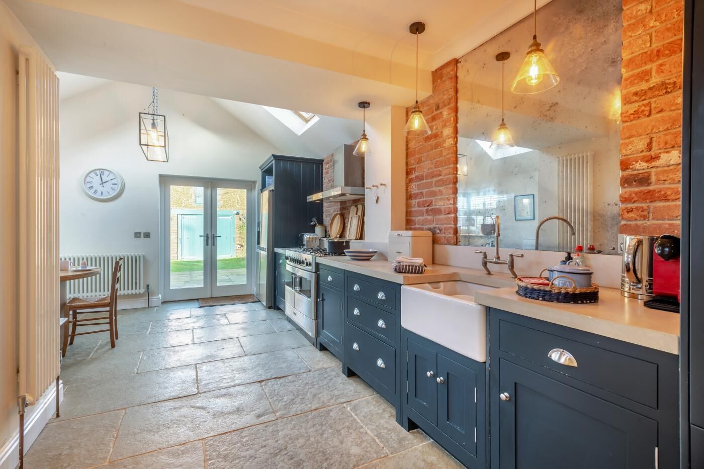 Microwave, oven, dishwasher, high chair