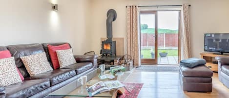 Télévision, cheminée