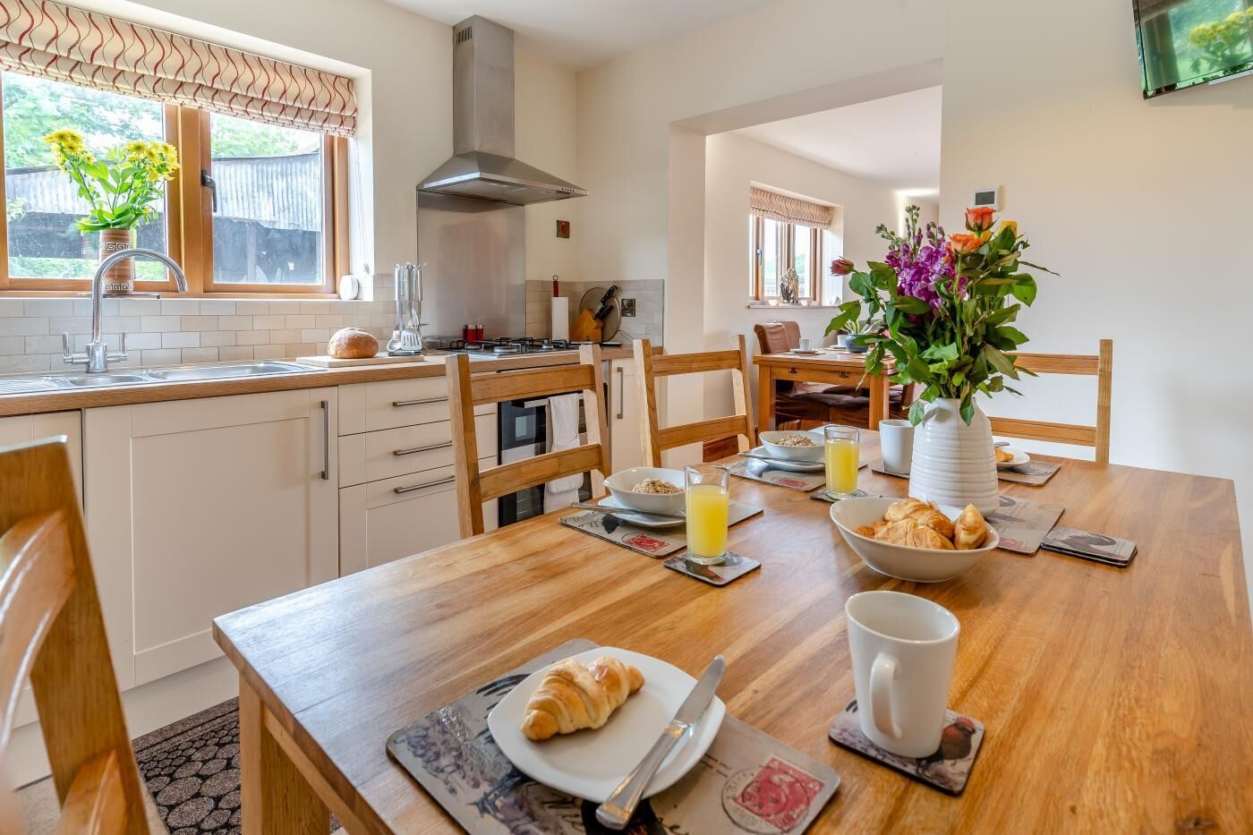 Microwave, oven, dishwasher, highchair