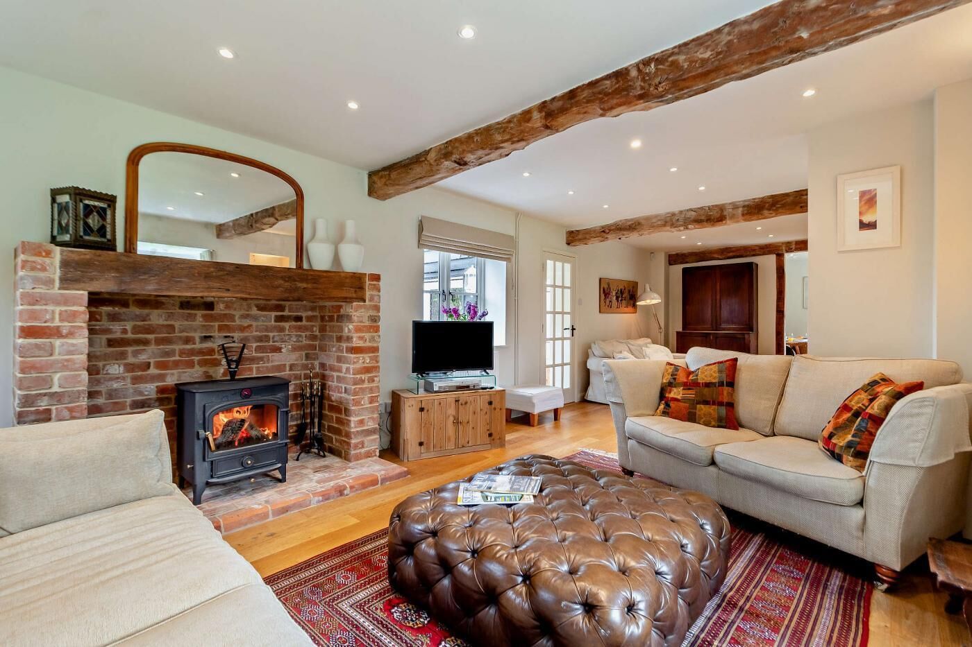 تلفزيون، مدفأة