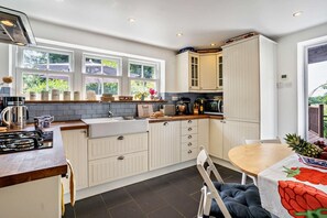 Microwave, oven, dishwasher, highchair