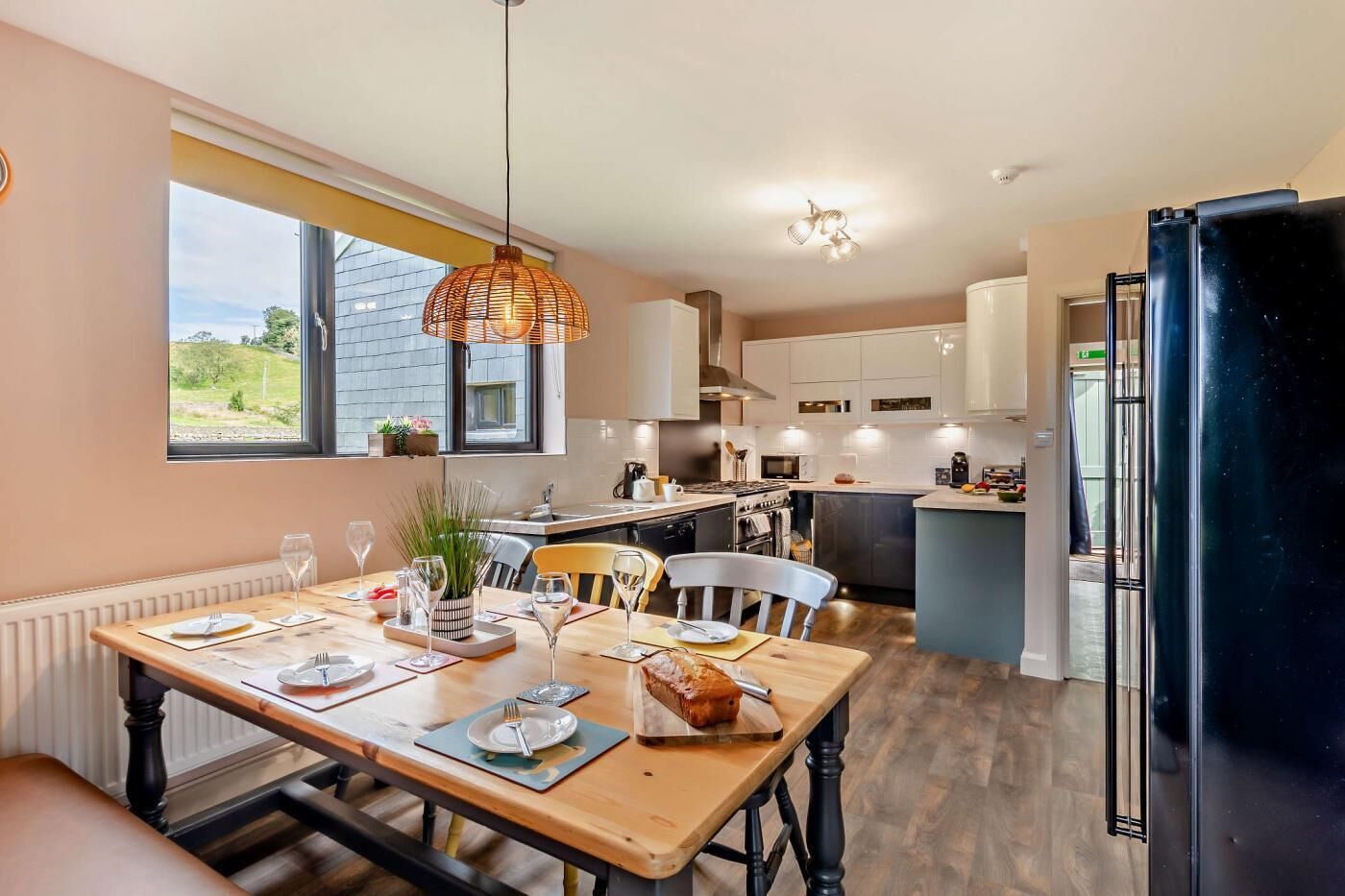 Microwave, oven, dishwasher, highchair