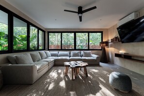 Living area - Casa Rufina is a villa within the exclusive community of the Privada (Tulum)