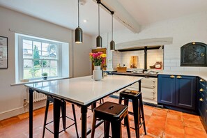Microwave, oven, dishwasher, high chair