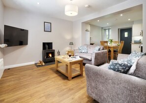 TV, fireplace - Lily of the Valley - Two Bedroom House, Sleeps 4 (Newby Bridge)