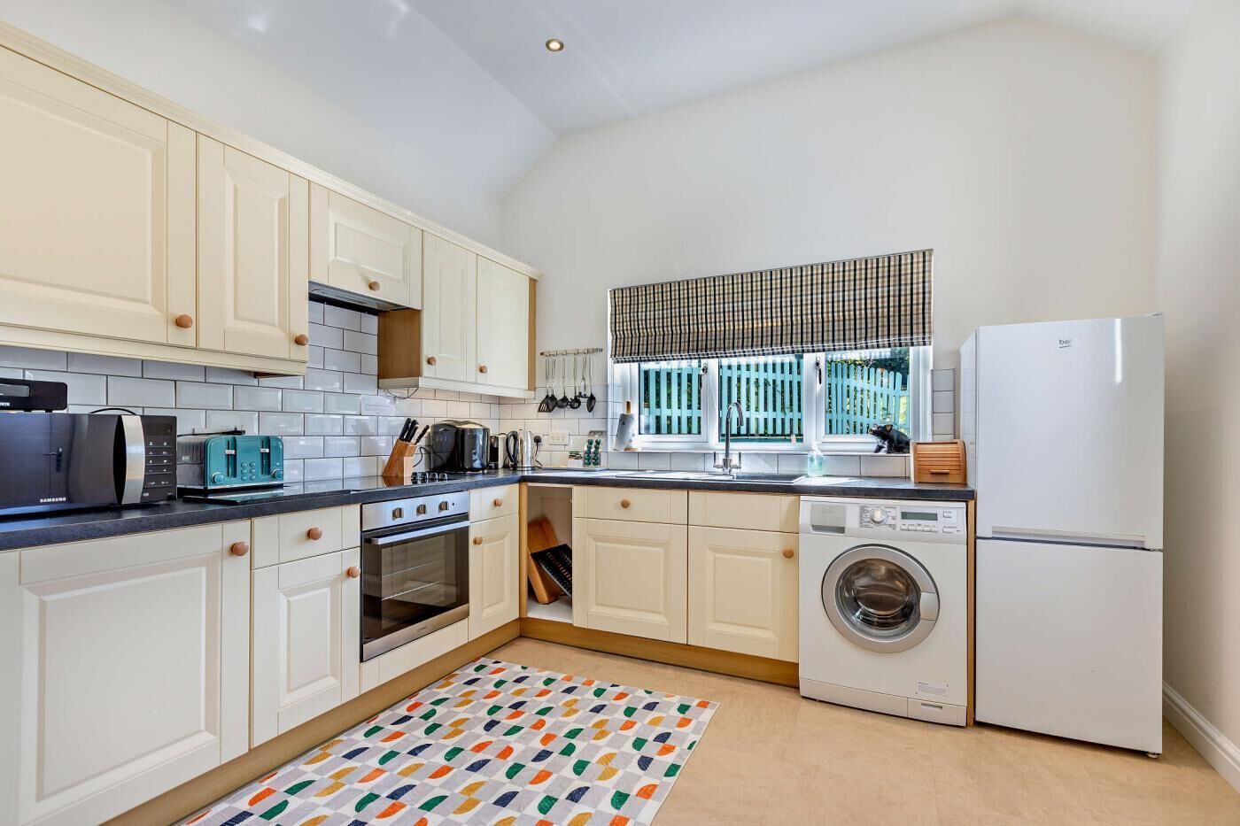 Microwave, oven, dishwasher, highchair