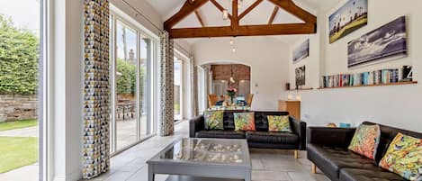 Televisión y chimenea