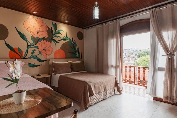 Luxury Quadruple Room, Balcony, City View | Laptop workspace, free WiFi