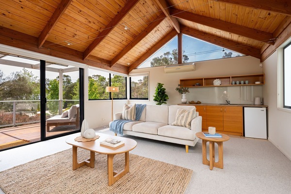Upstairs Lounge area with Kitchenette and Balcony