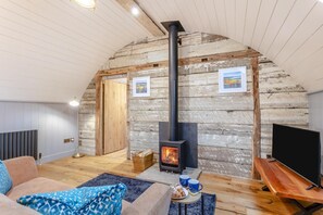 Télévision, cheminée