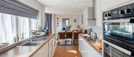 Microwave, oven, dishwasher, highchair