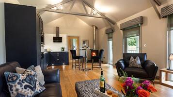 Télévision, cheminée