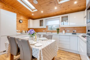Microwave, oven, dishwasher, high chair
