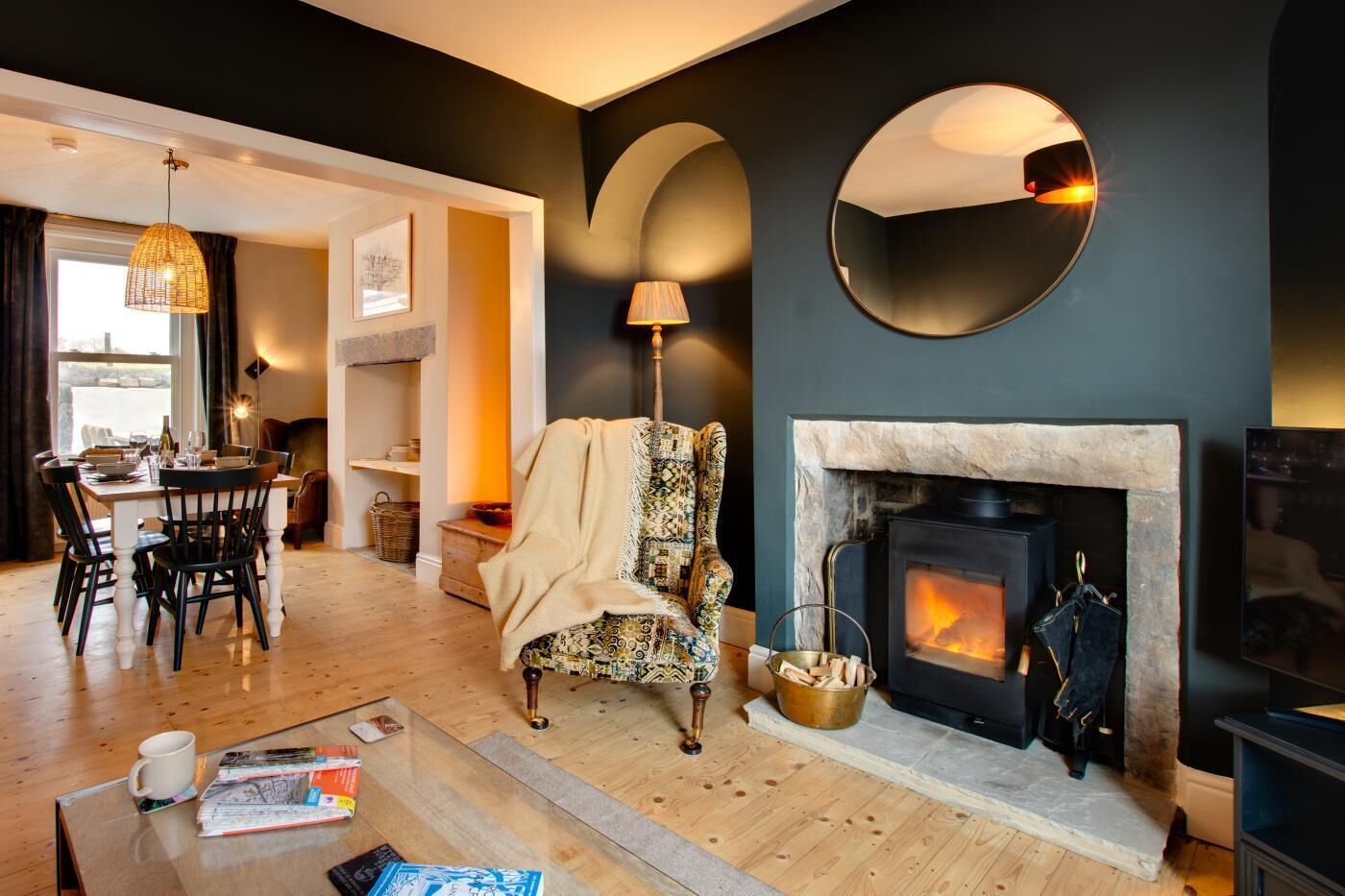 تلفزيون، مدفأة