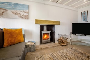 Fernseher, Kamin