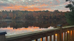 Property grounds - Waterfront Cabin with expansive deck near Saratoga & Lake George (Corinth)