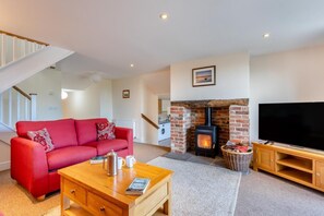TV, fireplace - 3 Bed in Burton Bradstock (oc-c30570) (Burton Bradstock)