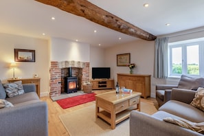 TV, fireplace - 3 Bed in Burton Bradstock (oc-s30572) (Burton Bradstock)