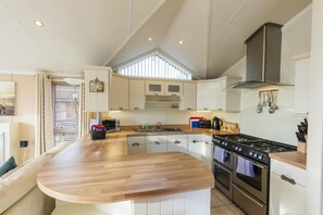 Microwave, oven, cookware/dishes/utensils