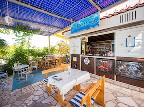 Outdoor dining - Apartments Gabi - One Bedroom/balcony/sea view(A4) (Srima)