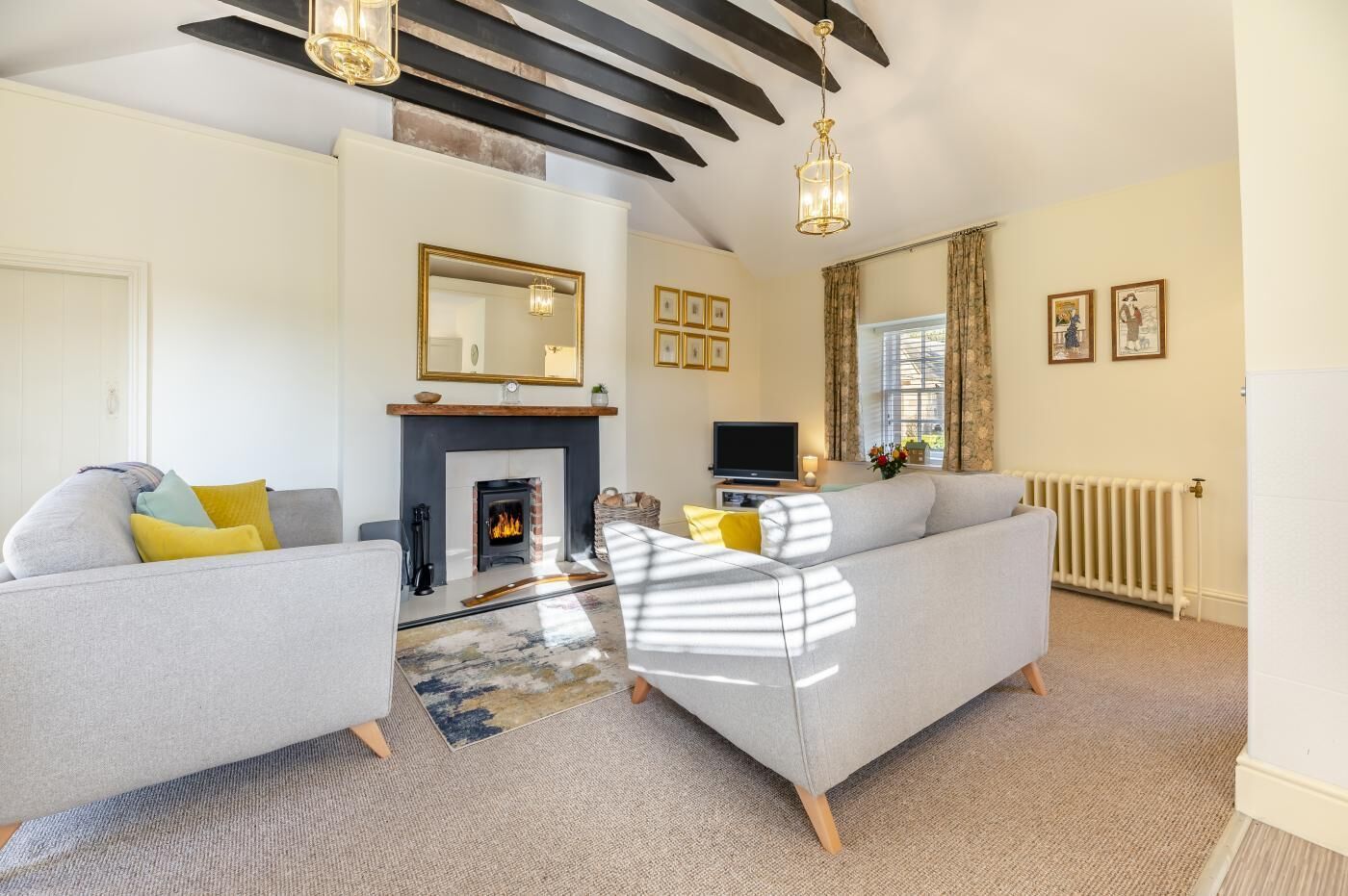 تلفزيون، مدفأة