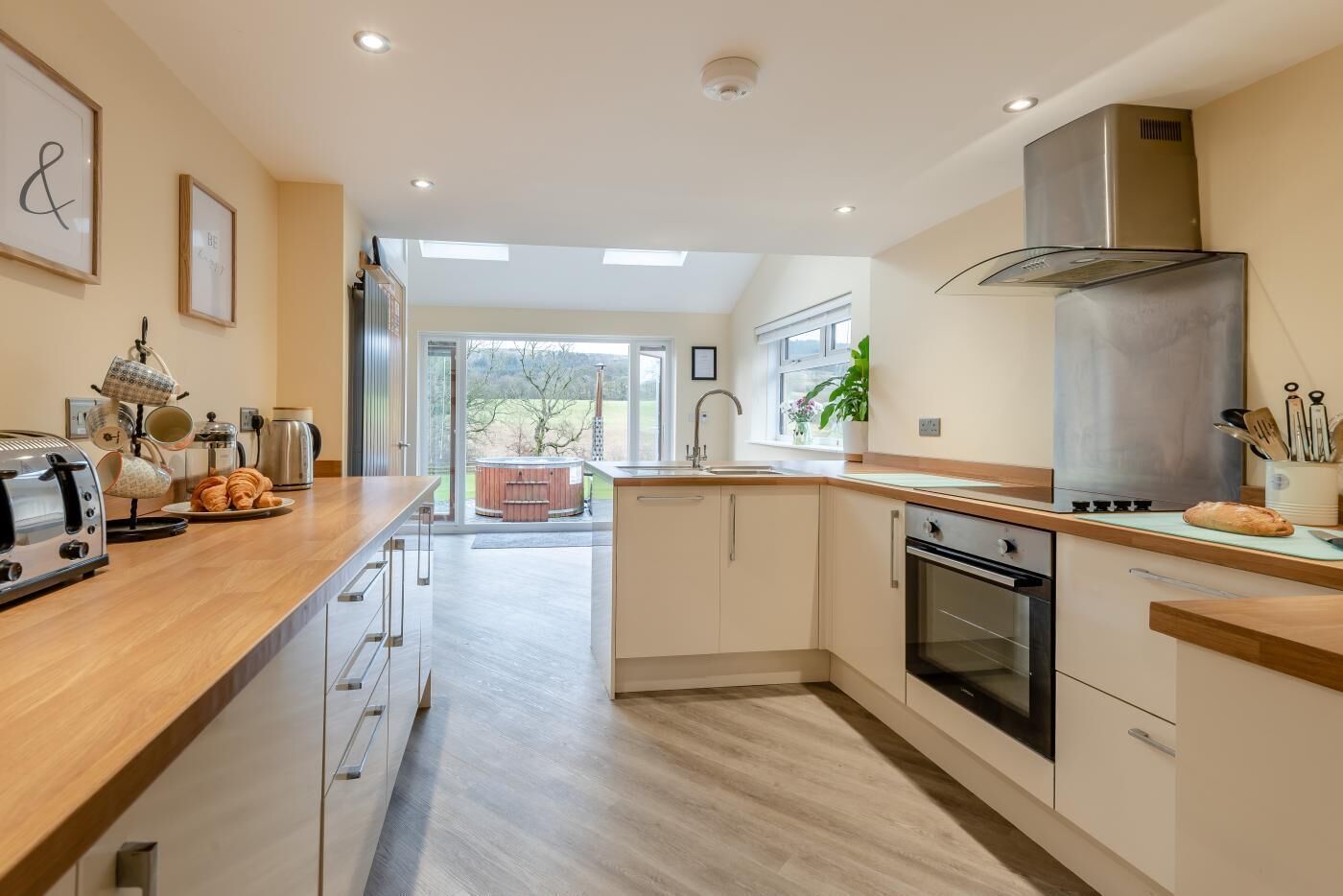 Microwave, oven, dishwasher, high chair