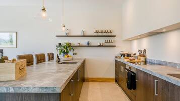 Microwave, oven, dishwasher, high chair